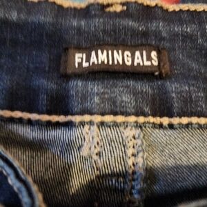 Flamingals Women's Dark Blue Jeans